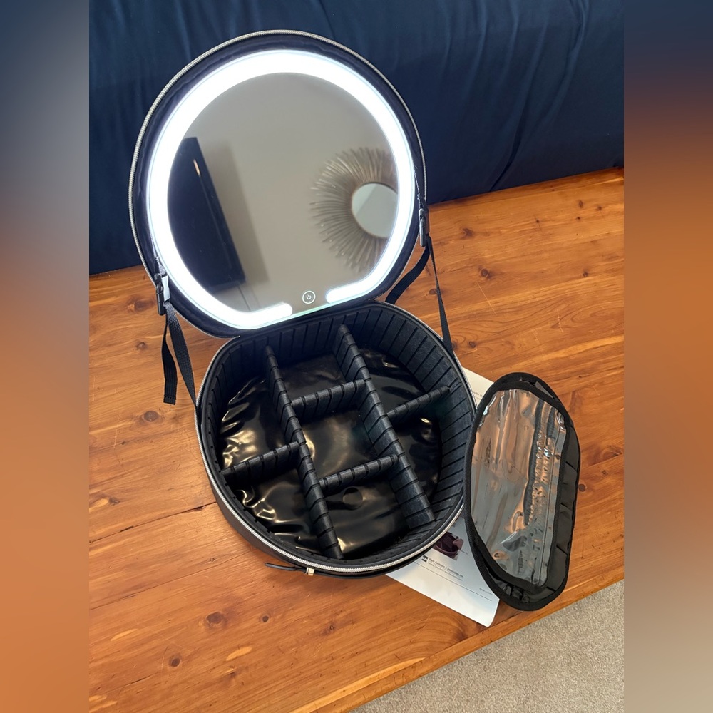 Makeup Case with LED Mirror